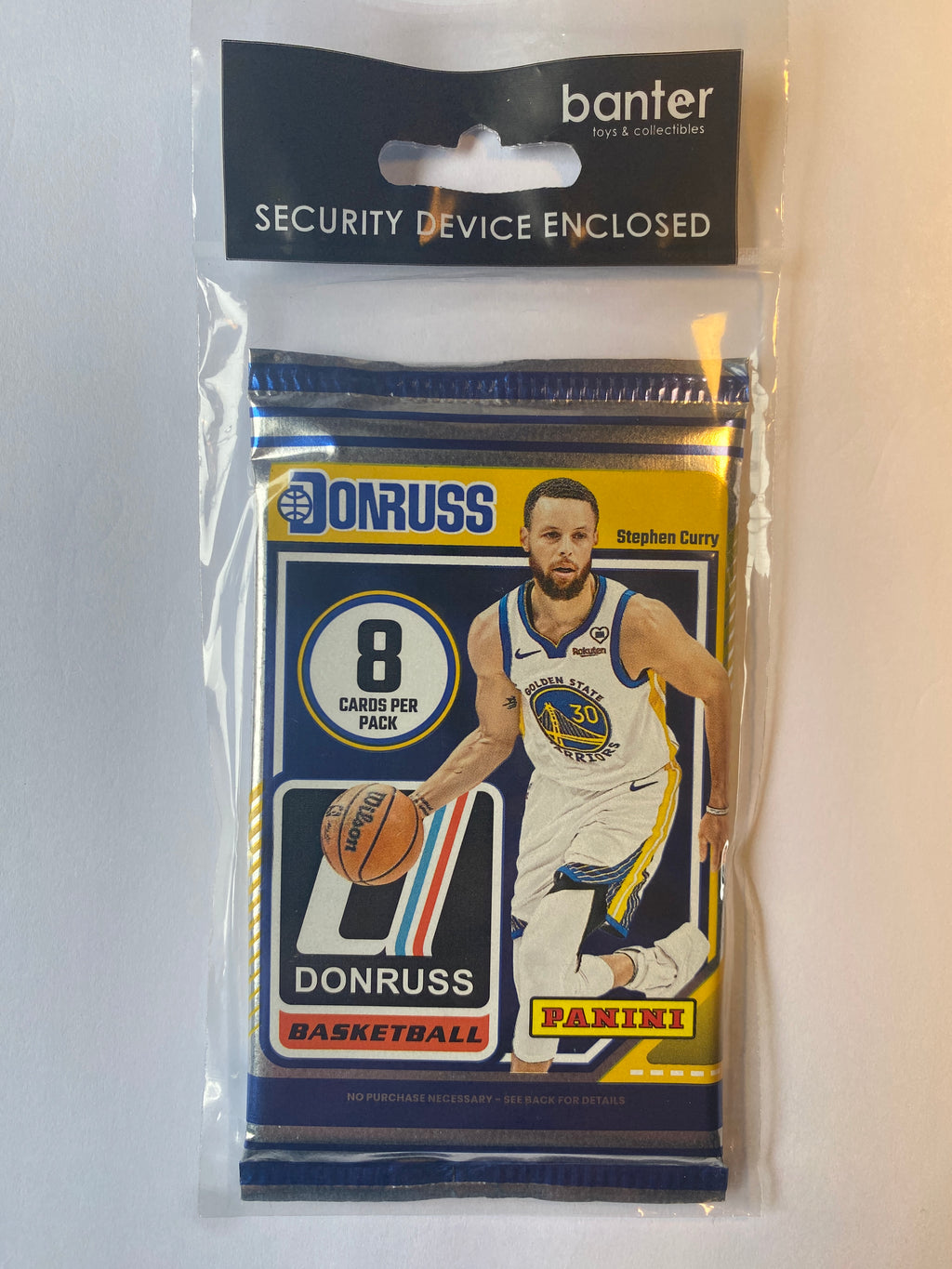NBA Panini 2024-25 Donruss 8 Card Sealed Pack - Stephen Curry - Bundle of 4