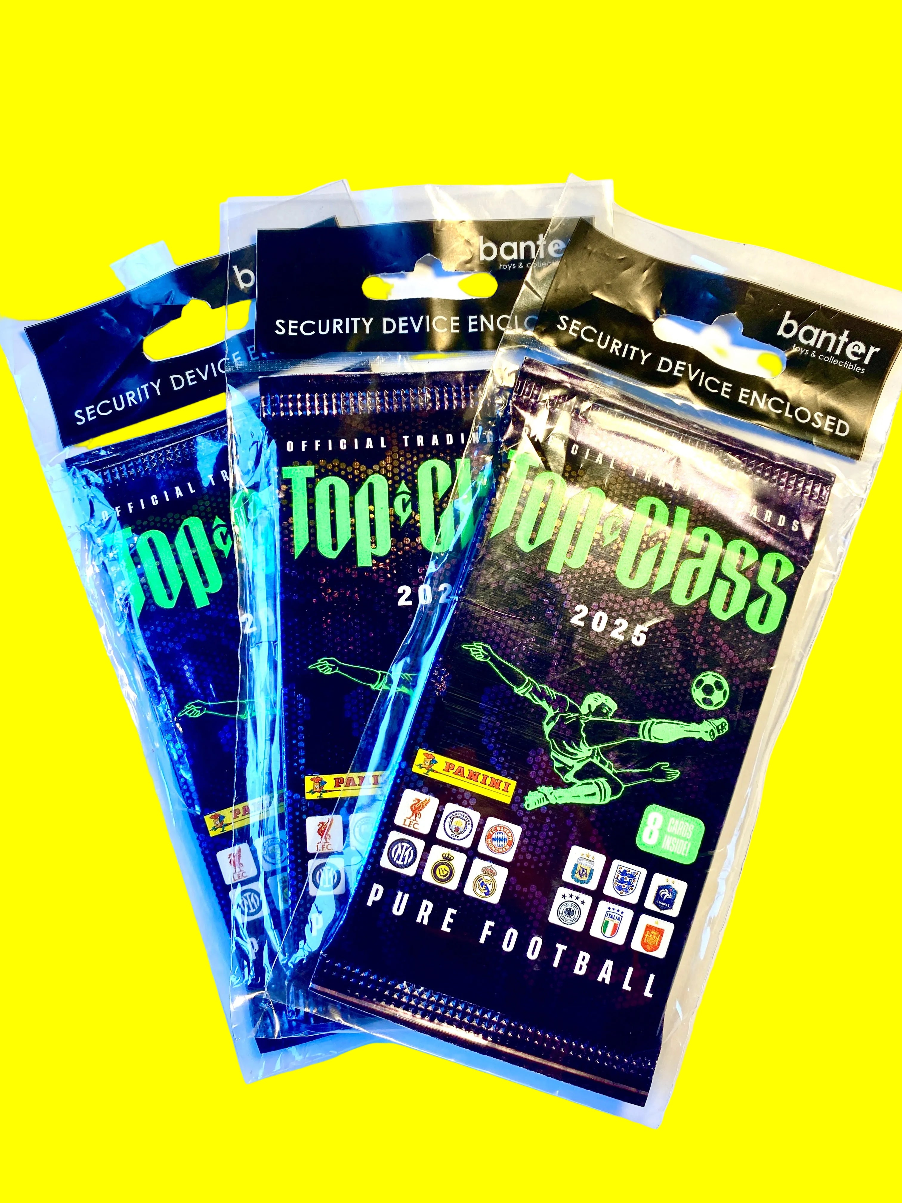 Topps Class 2025 Panini Pure Football 8 Card Sealed Pack - Bundle of 3