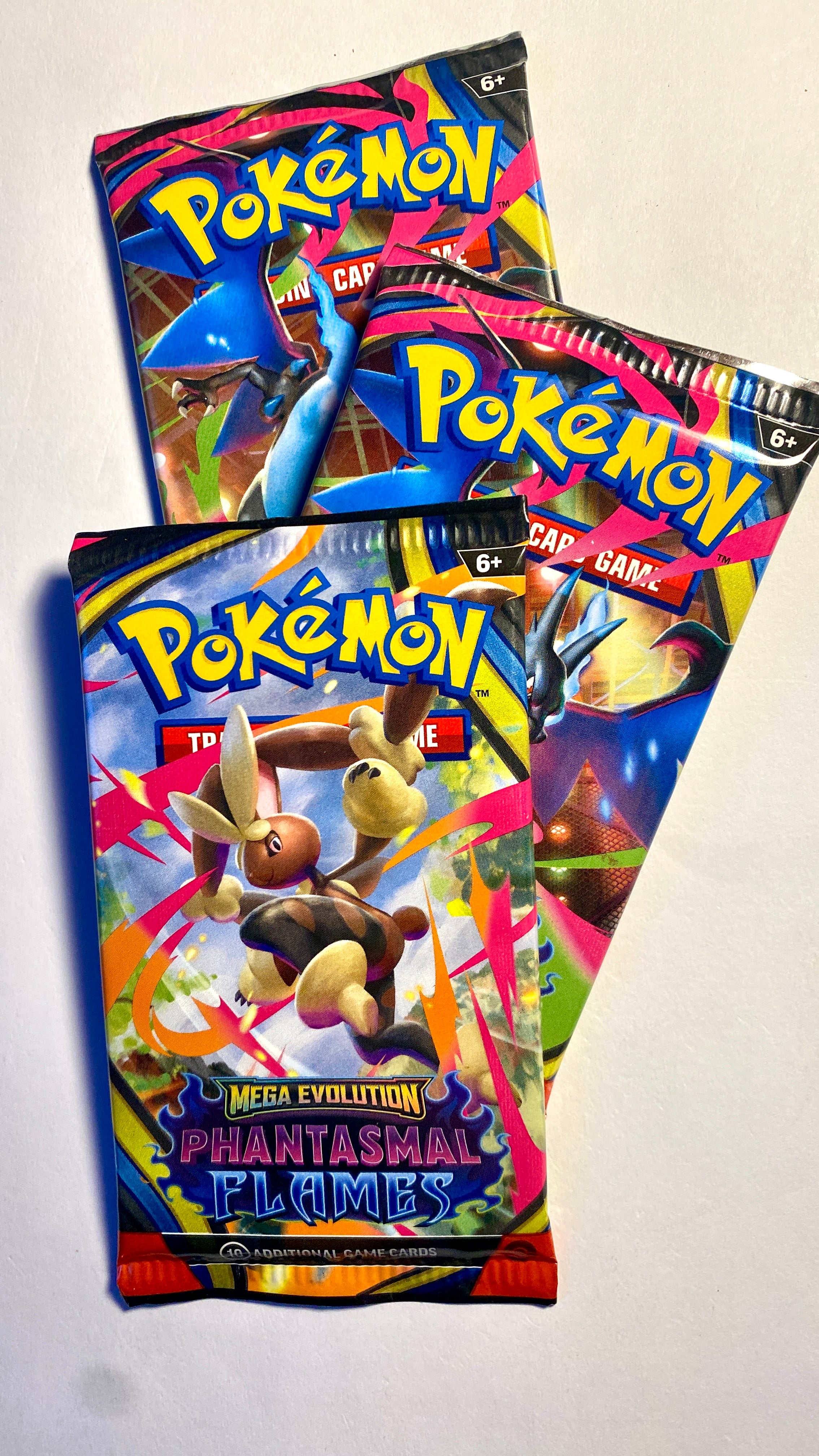 Pokémon Phantasmal Flames Booster Pack - Bundle of 3