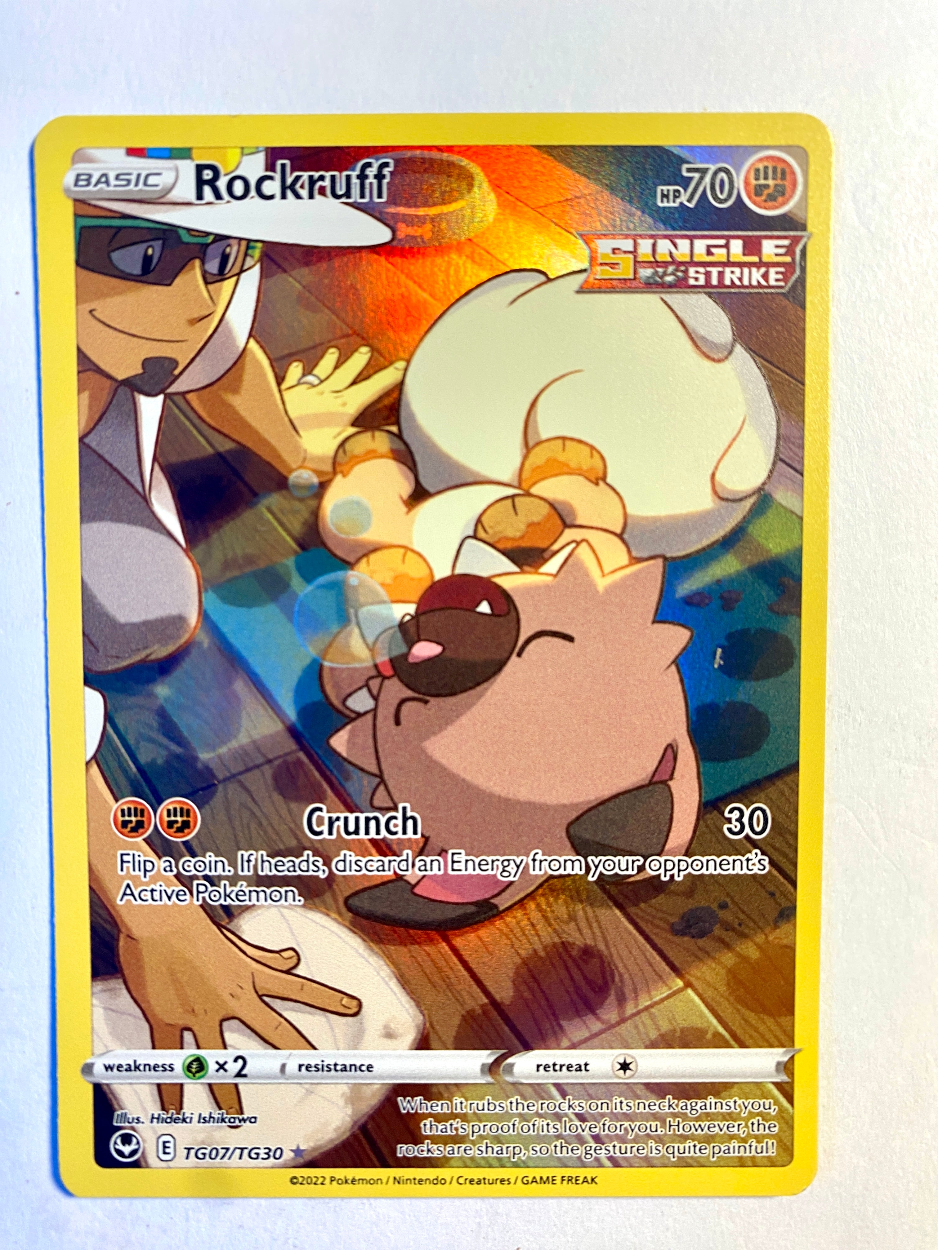 Rockruff Single Strike Style TG07/TG30 - Near Mint (2022 Trainer Gallery)